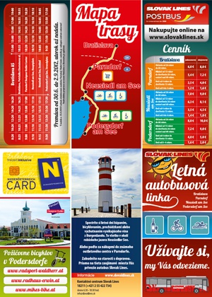 Leták BA - Parndorf - Neusiedl - Podersdorf