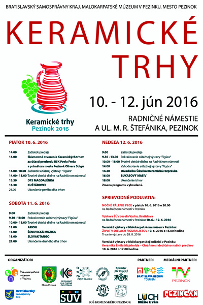 Keramické trhy 2016 - PROGRAM