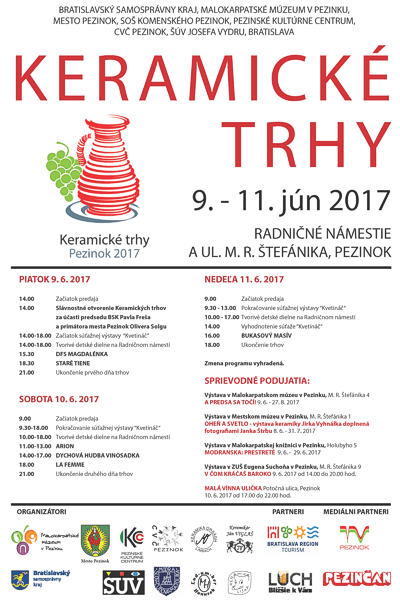 Keramické trhy 2017 - PROGRAM