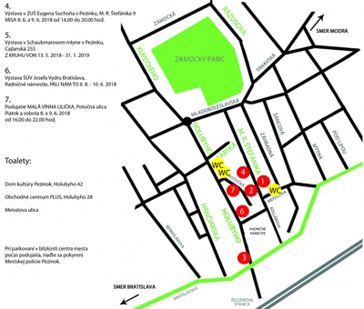 Keramické trhy 2018 - MAPA