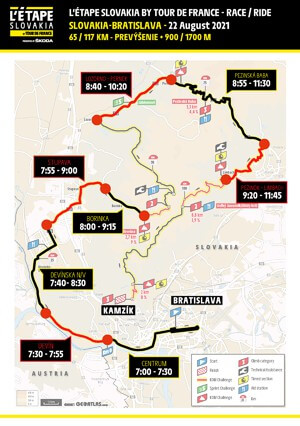 L'Etape Slovakia 2021 - mapa