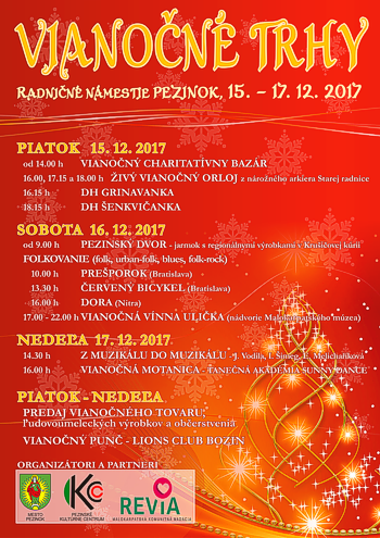 Vianočné trhy - plagát