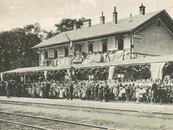 Železničná stanica - príchod T. G. Masaryka, 1922